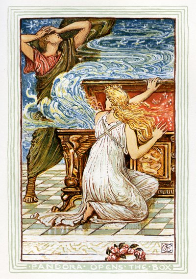 Il vaso di Pandora da Walter Crane
